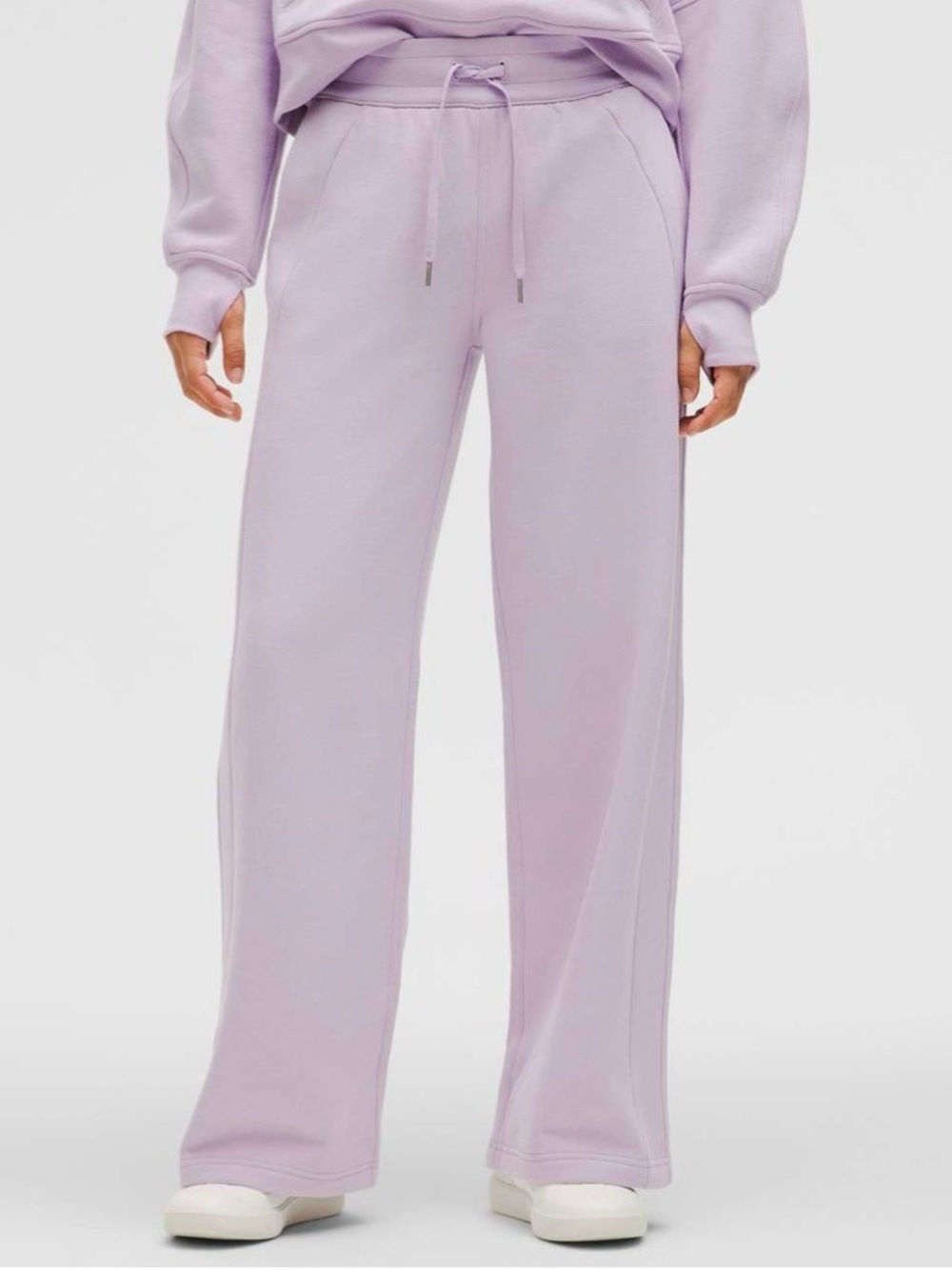Lululemon Scuba Mid-Rise Wide-Leg Pant in Lilac Ether